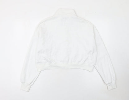 Womens UK Size XS Hollister White Gym & Training Running & Jogging Walking Jacke