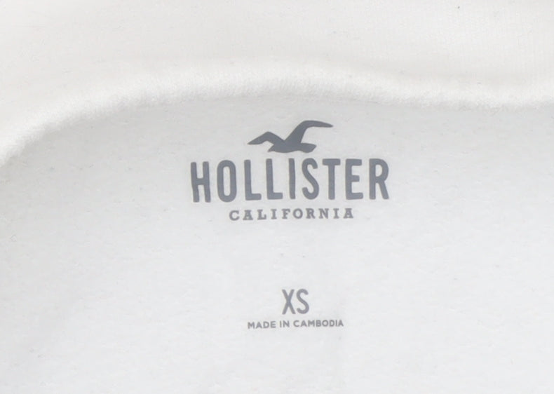 Womens UK Size XS Hollister White Gym & Training Running & Jogging Walking Jacke