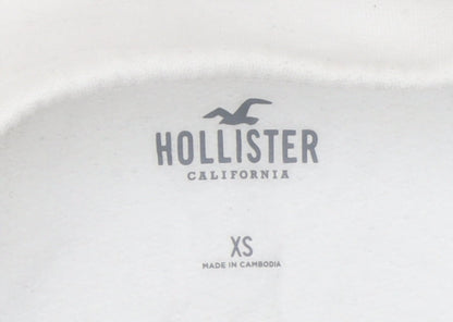 Womens UK Size XS Hollister White Gym & Training Running & Jogging Walking Jacke