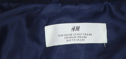 Boys UK Size 6-8 Years H&M Blue Basic Jacket