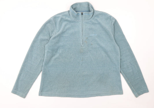 Craghoppers Women Blue 1/2 Zip Fleece Sweatshirt UK 18