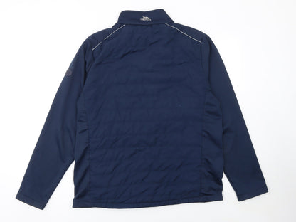 Trespass Mens Blue L Softshell Full Zip Activewear Jacket