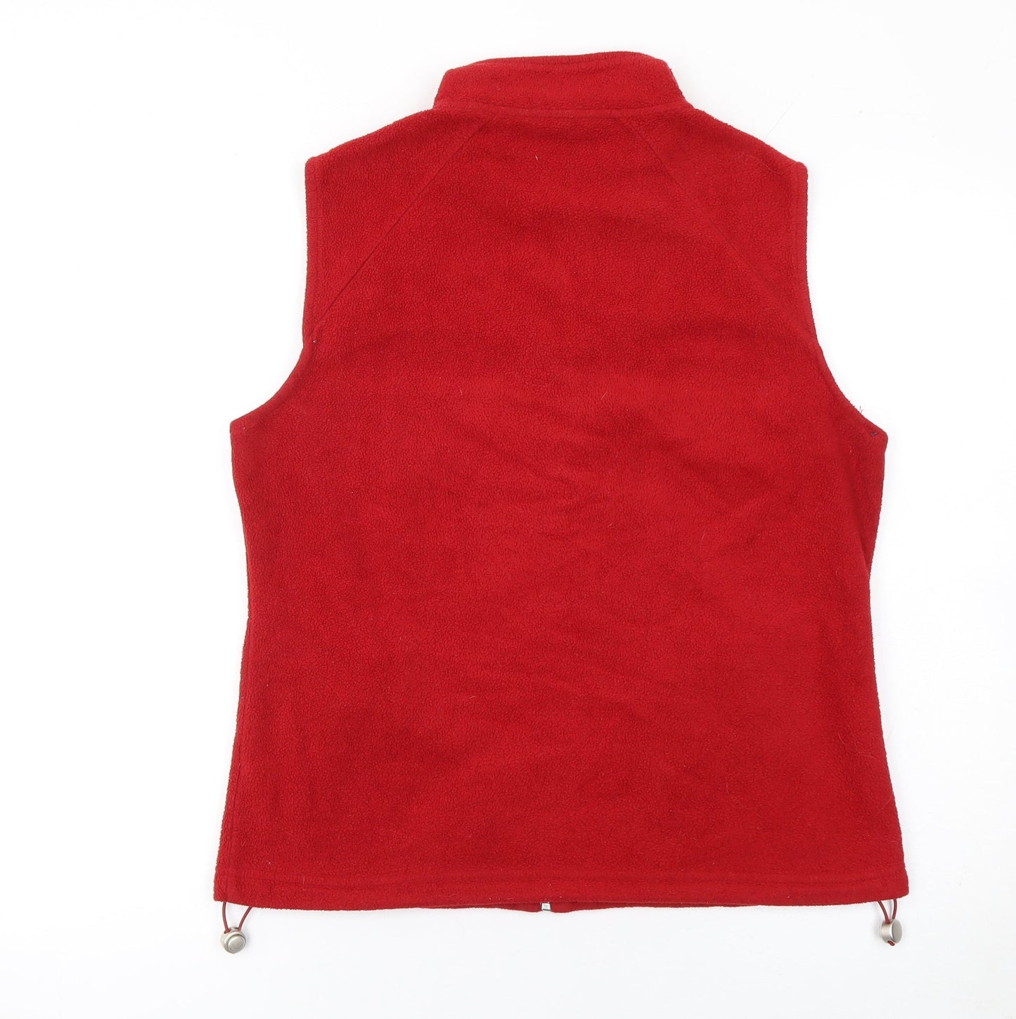 Mackays Women Red Fleece Zip Waistcoat Bodywarmer M