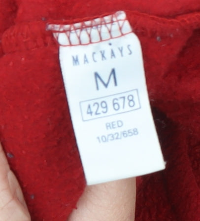 Mackays Women Red Fleece Zip Waistcoat Bodywarmer M