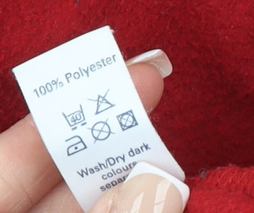 Mackays Women Red Fleece Zip Waistcoat Bodywarmer M