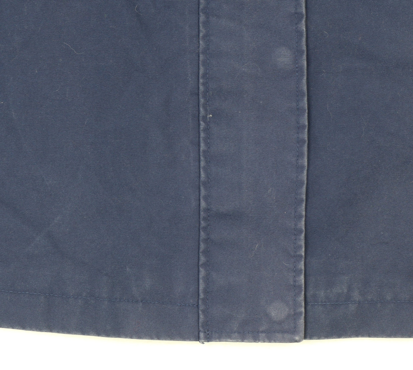 Joules Women Blue Hooded Parka Jacket Size 16 Cotton Lined