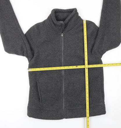 Marks and Spencer Womens Grey Fleece Full Zip Jacket UK 12