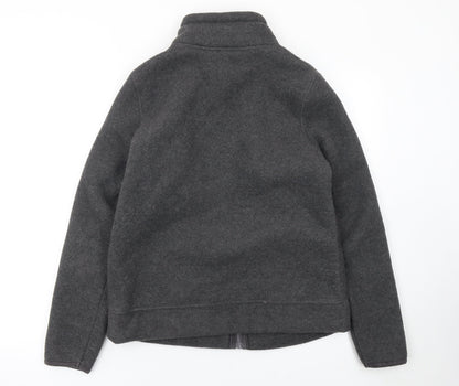 Marks and Spencer Womens Grey Fleece Full Zip Jacket UK 12