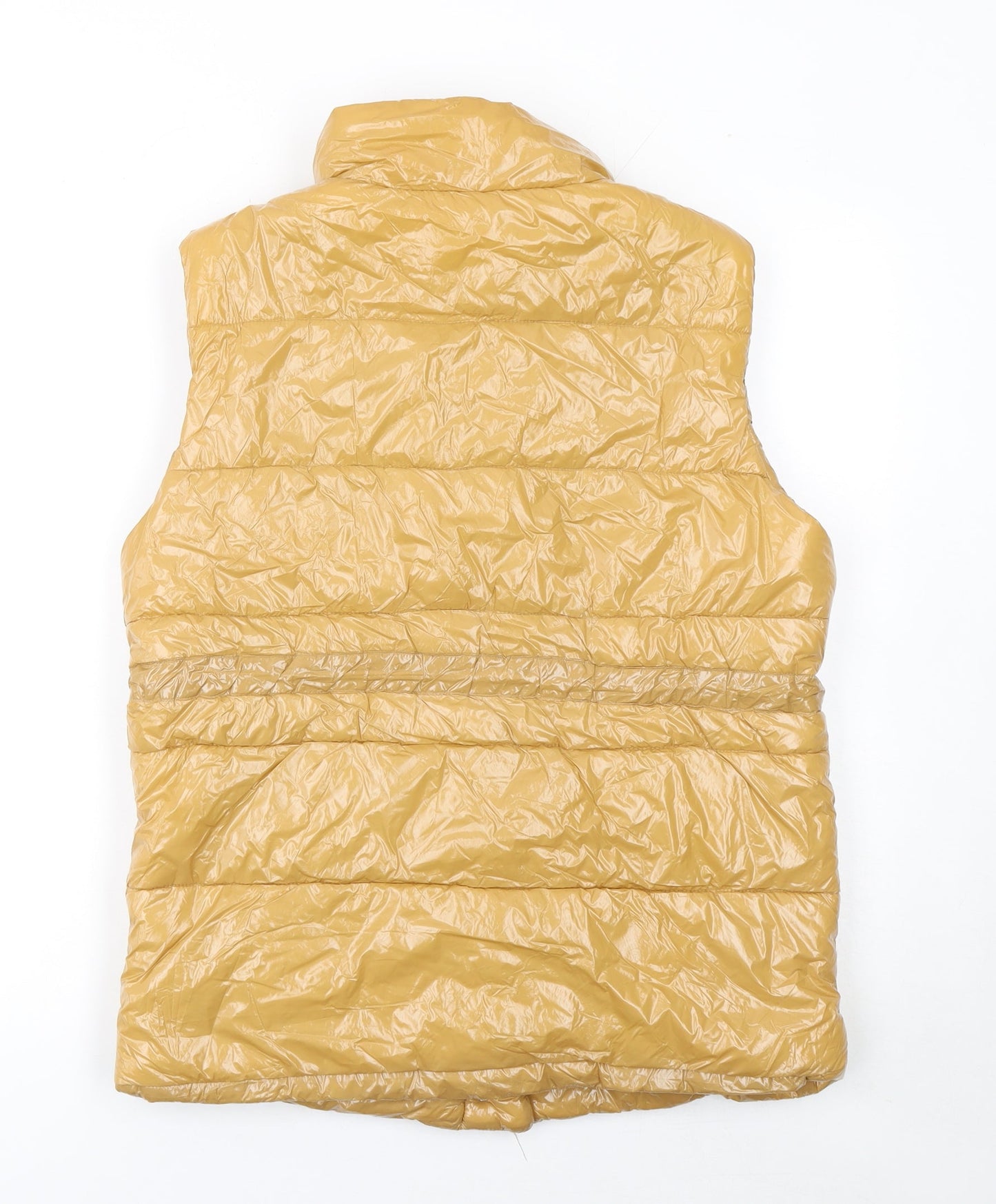 Boohoo Tall Women's Beige Padded Puffer Waistcoat Size 10