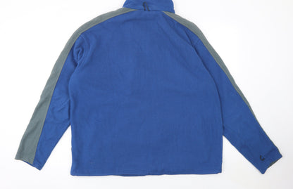 Trespass Men's Blue Fleece Full Zip Activewear Jacket Size L