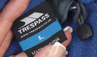 Trespass Men's Blue Fleece Full Zip Activewear Jacket Size L