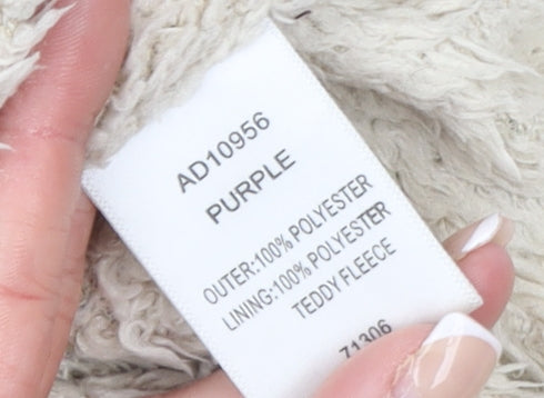 Cotton Traders Womens Purple Hooded Parka Jacket Size 18