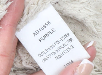 Cotton Traders Womens Purple Hooded Parka Jacket Size 18