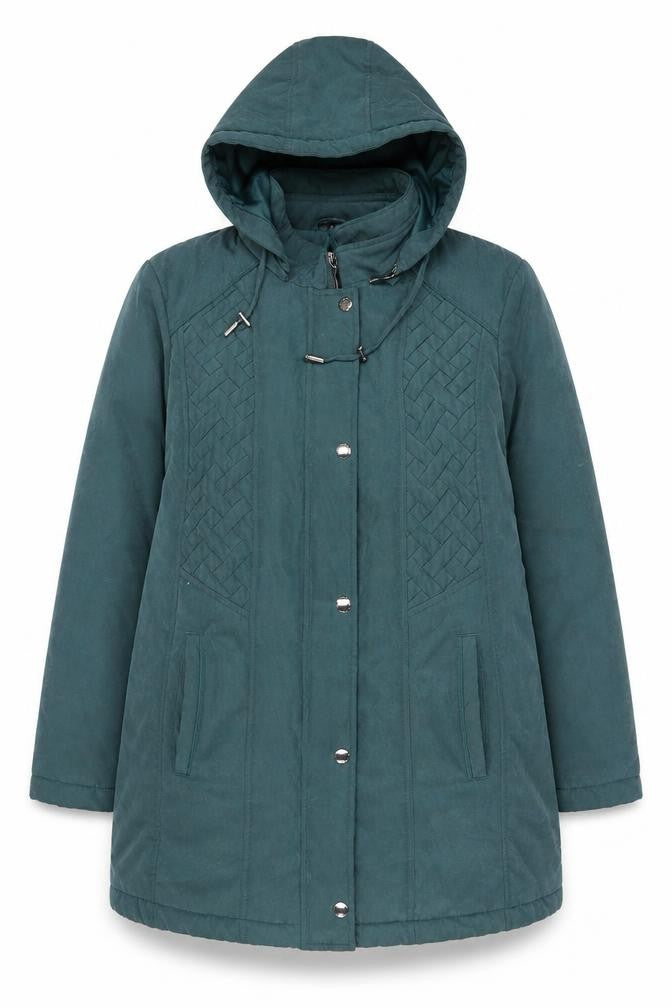 Womens UK Size M Klass Green Parka Coat