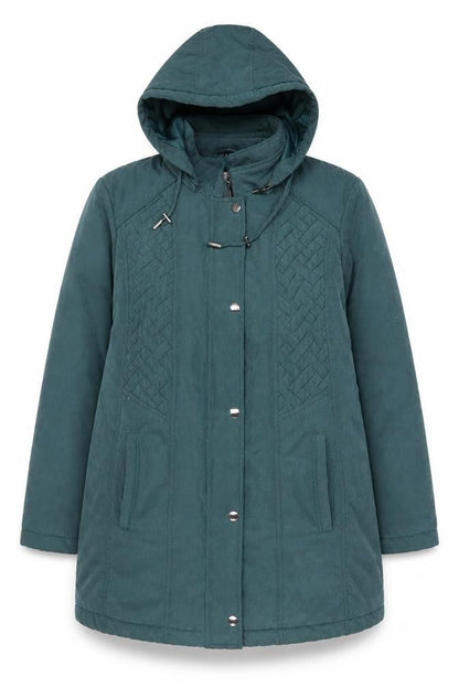 Womens UK Size M Klass Green Parka Coat