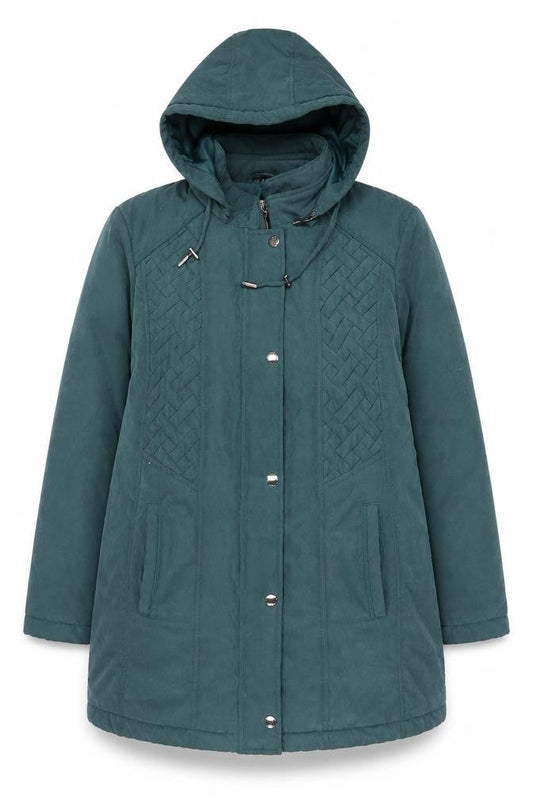 Womens UK Size M Klass Green Parka Coat