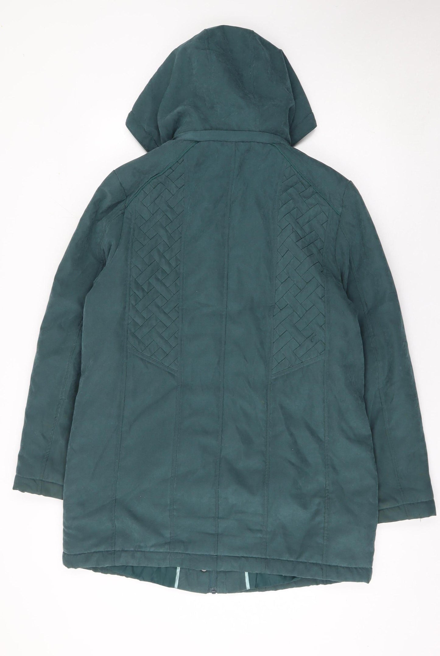 Womens UK Size M Klass Green Parka Coat