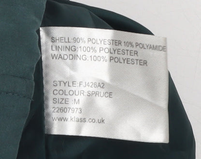 Womens UK Size M Klass Green Parka Coat