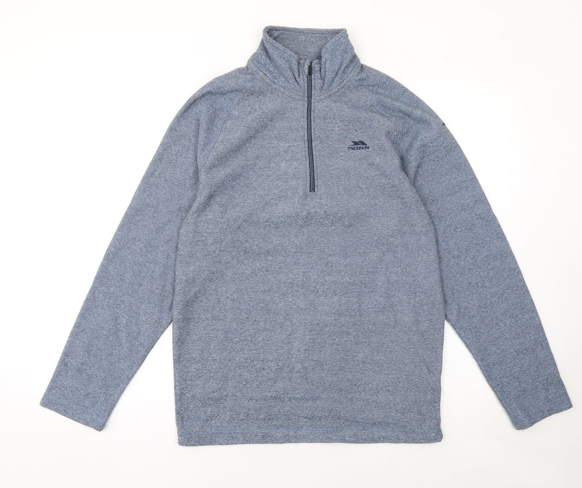 Mens UK Size M Trespass Blue Pullover Sweatshirt
