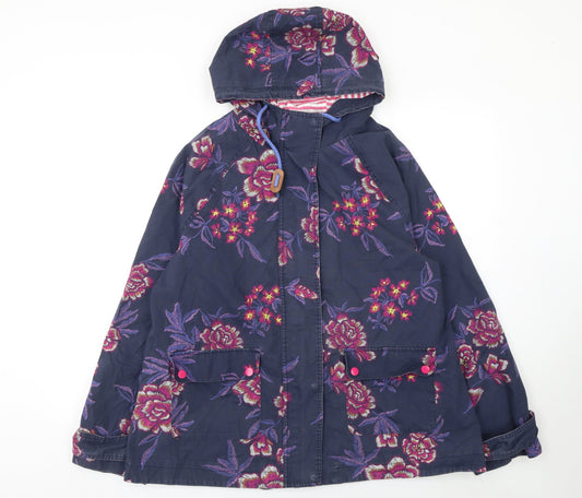 Womens UK Size 14 TU Blue Rain Coat
