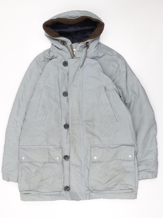 Mens UK Size XL Whistles Grey Parka Coat