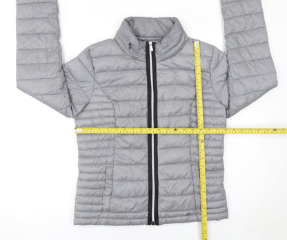 Womens UK Size 8 NEXT Grey Puffer Jacket