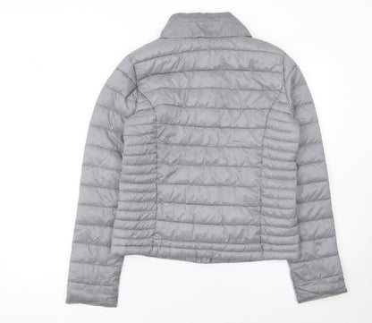 Womens UK Size 8 NEXT Grey Puffer Jacket