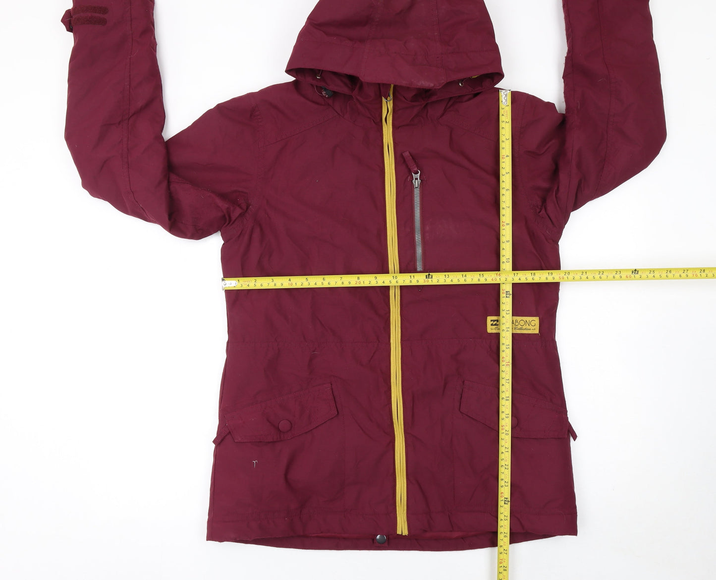 Womens UK Size L Billabong Red Parka Coat