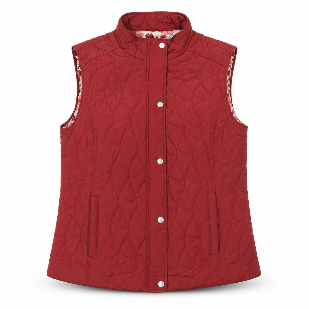 Womens UK Size L Honor Millburn Red Quilted Coat