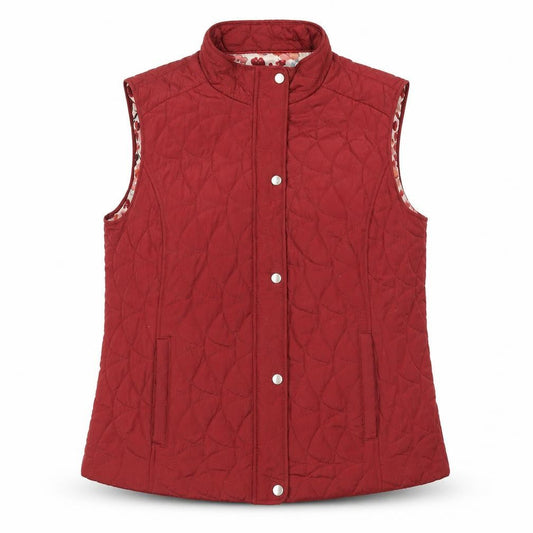 Womens UK Size L Honor Millburn Red Quilted Coat