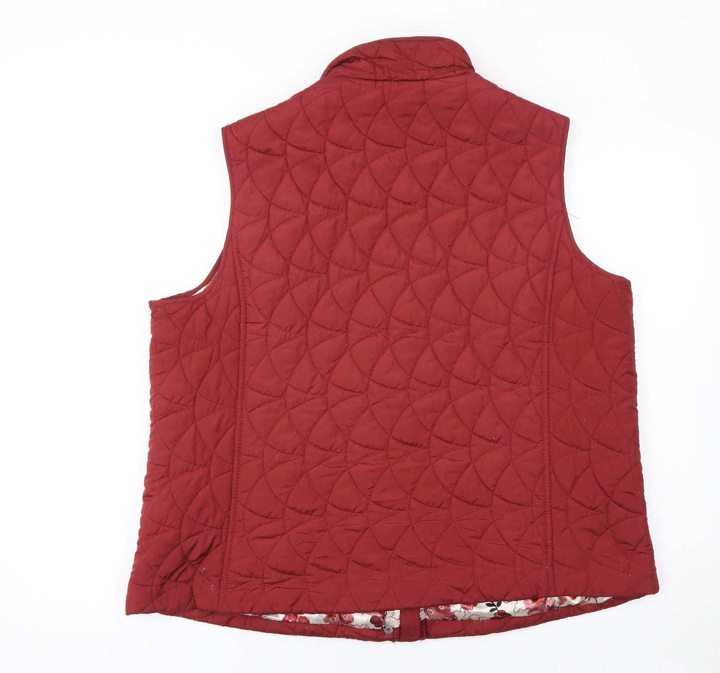 Womens UK Size L Honor Millburn Red Quilted Coat