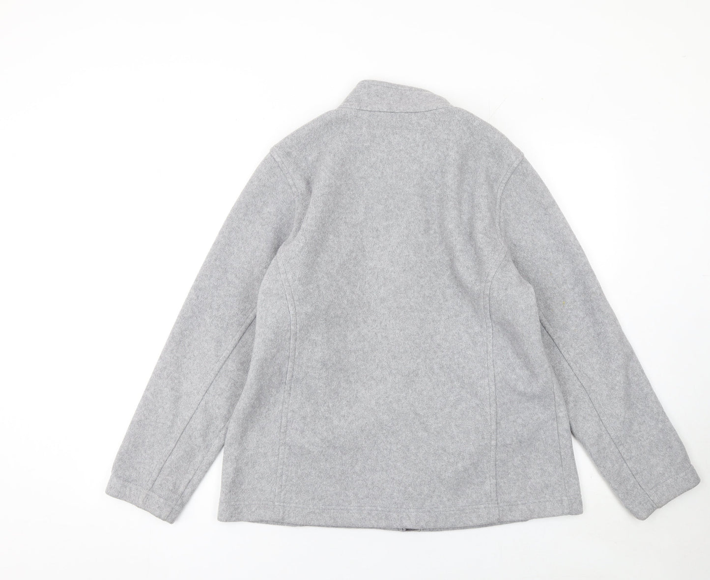 Marks and Spencer Womens Grey Fleece Full Zip Activewear Jacket Size 14