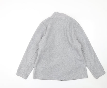 Marks and Spencer Womens Grey Fleece Full Zip Activewear Jacket Size 14
