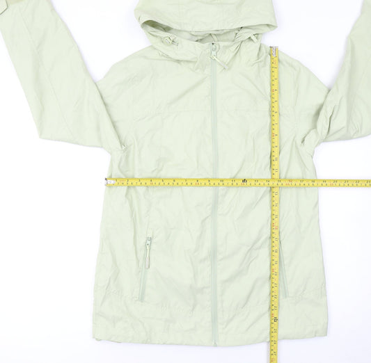 Maine New England Women’s Green Hooded Shower Resistant Jacket Size 10