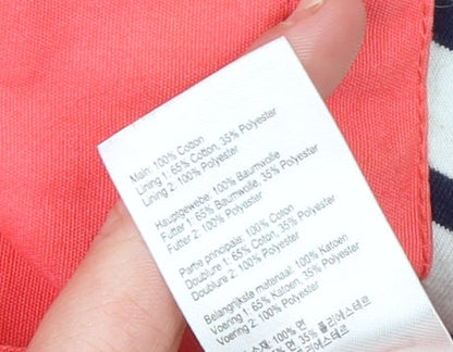 Joules Womens Pink Hooded Waterproof Rain Jacket Size 16