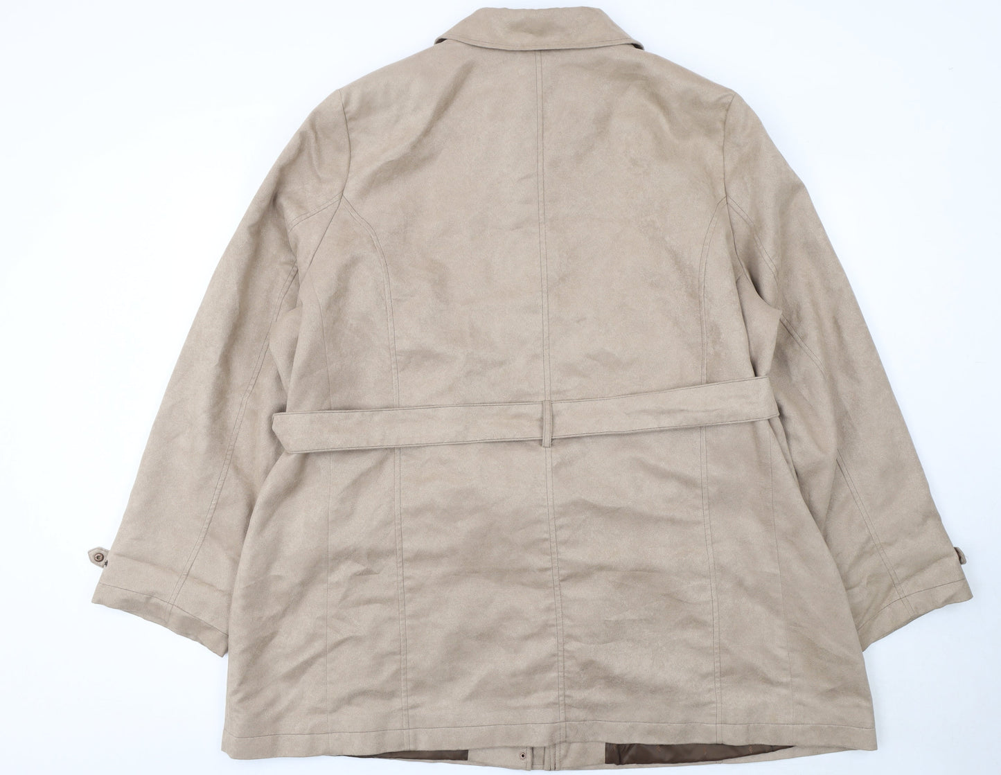 Womens UK Size XL Bonmarche Beige Trench Coat