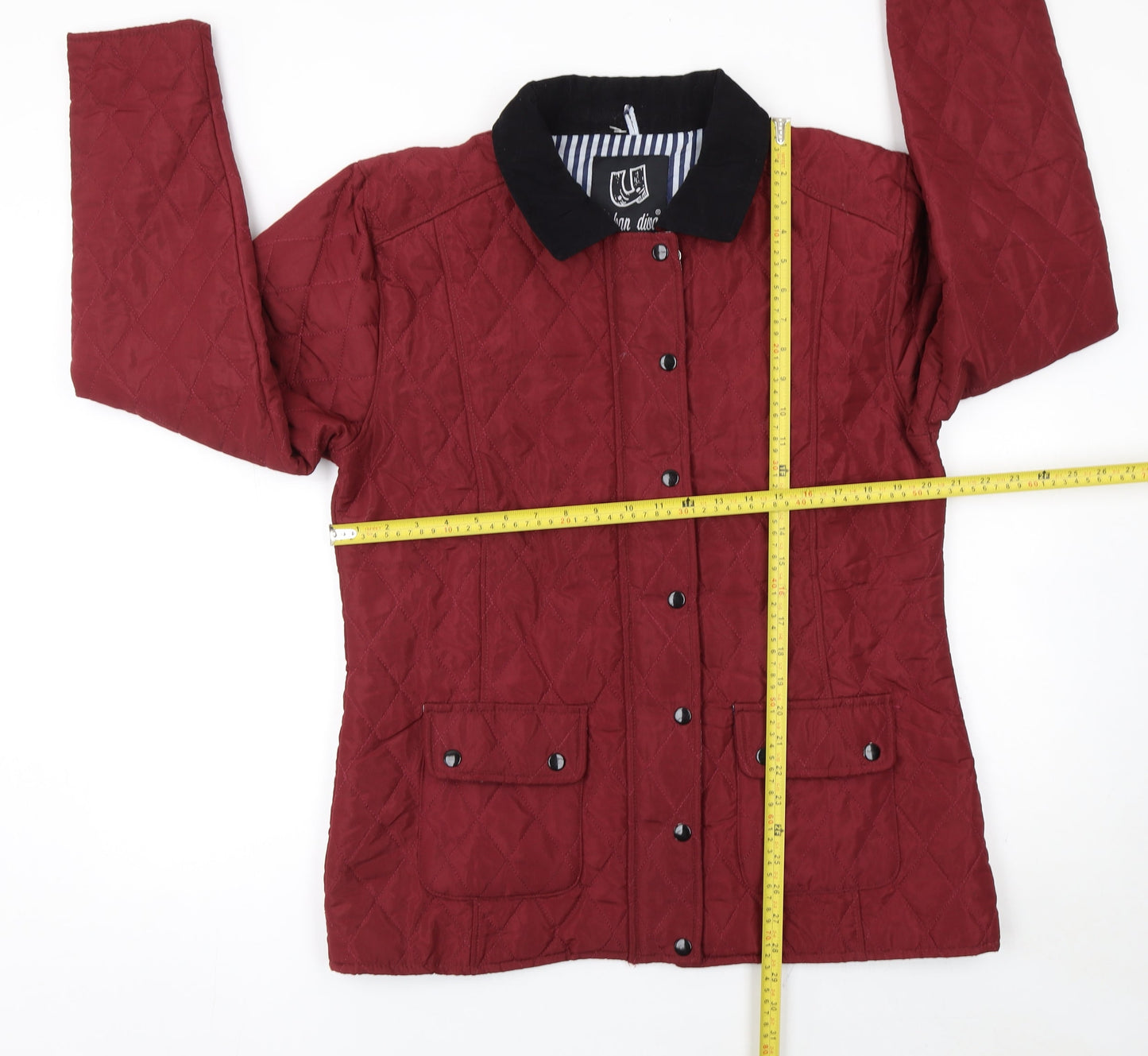 Womens UK Size XL Urban Diva Red Quilted Coat