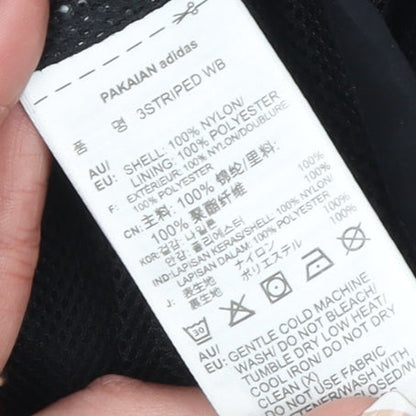 Adidas Men's Black XS Full Zip Hoodie Lightweight Sports Jacket