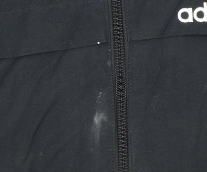 Adidas Men's Black XS Full Zip Hoodie Lightweight Sports Jacket