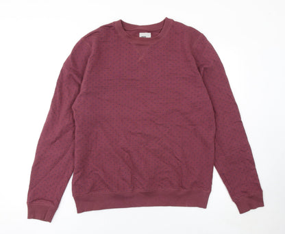 Mens UK Size L ASOS Red Pullover Sweatshirt