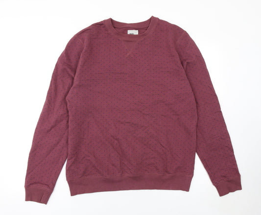 Mens UK Size L ASOS Red Pullover Sweatshirt