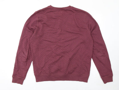 Mens UK Size L ASOS Red Pullover Sweatshirt