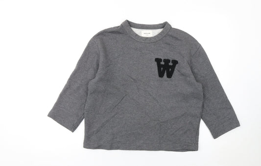 Womens UK Size XS Wood Wood Grey Pullover Sweatshirt