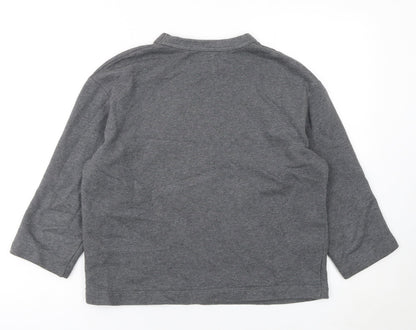 Womens UK Size XS Wood Wood Grey Pullover Sweatshirt
