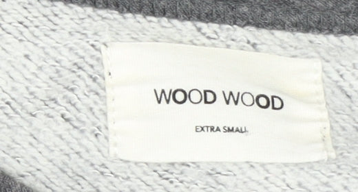 Womens UK Size XS Wood Wood Grey Pullover Sweatshirt
