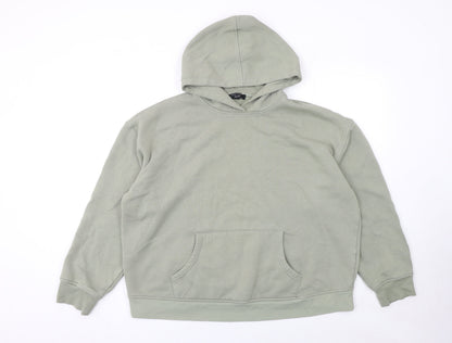 Womens UK Size S New Look Green Pullover Hoodie