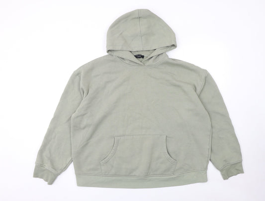 Womens UK Size S New Look Green Pullover Hoodie