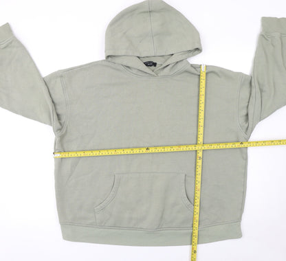 Womens UK Size S New Look Green Pullover Hoodie