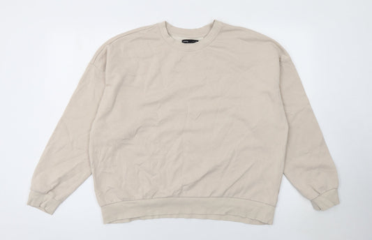 Womens UK Size XL Sinsay Beige Pullover Sweatshirt
