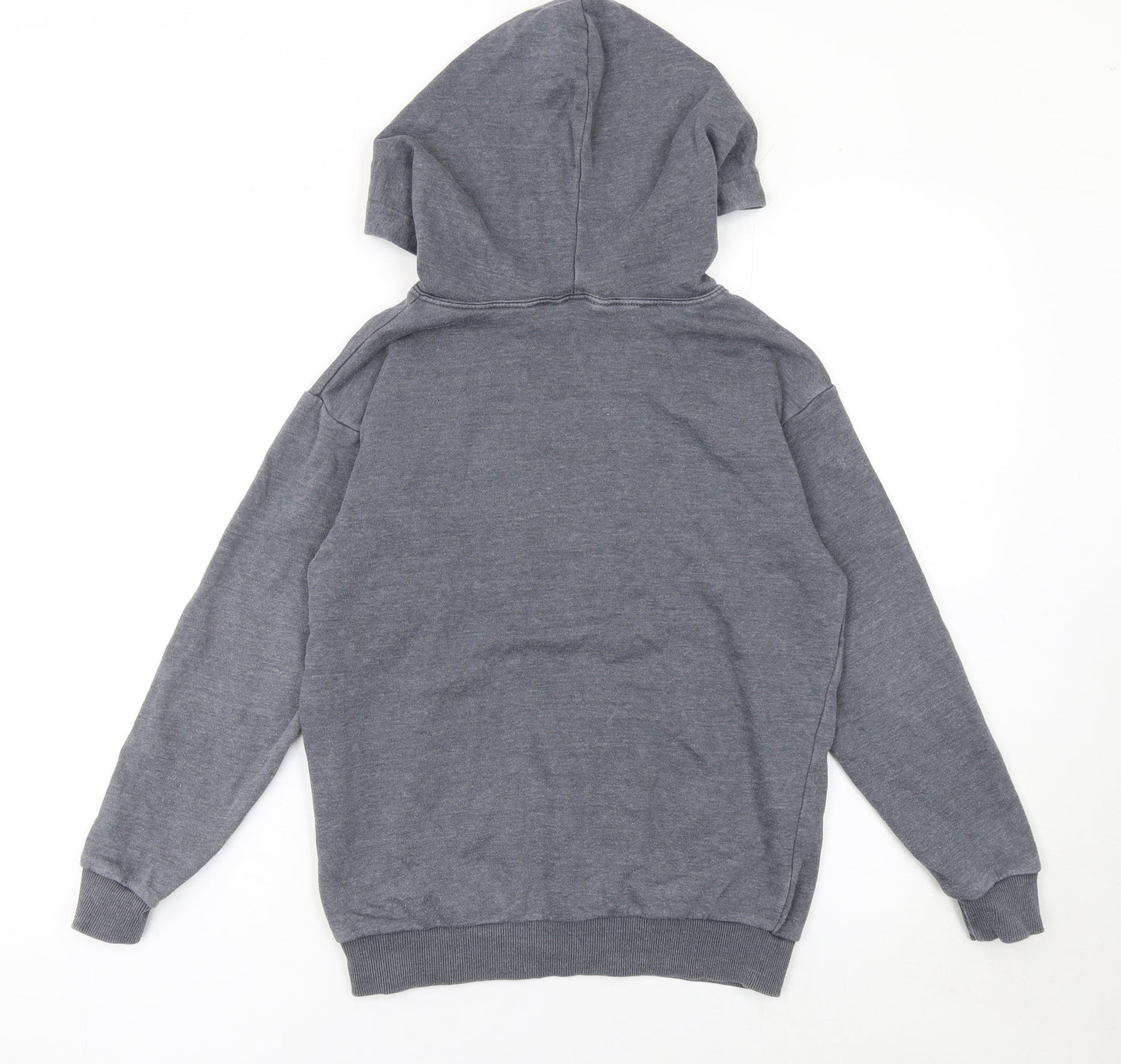 Girls UK Size 9 Years New Look Grey Pullover Hoodie